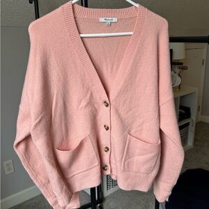 Madewell Blush Pink Cardigan Sweater